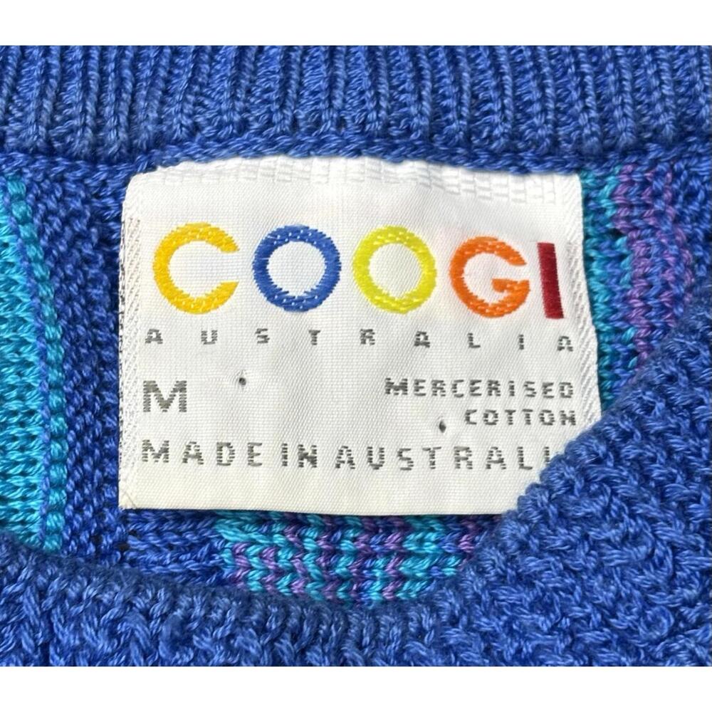 COOGI Multi-Blue Patterned Crewneck Sweater - Picture 2 of 15